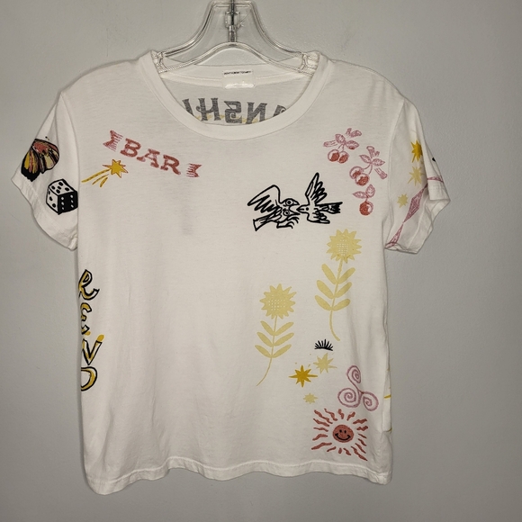 MOTHER Superior T-Shirt Womens XS The Boxy Goodie Goodie What Happens Here Stays - Picture 1 of 15